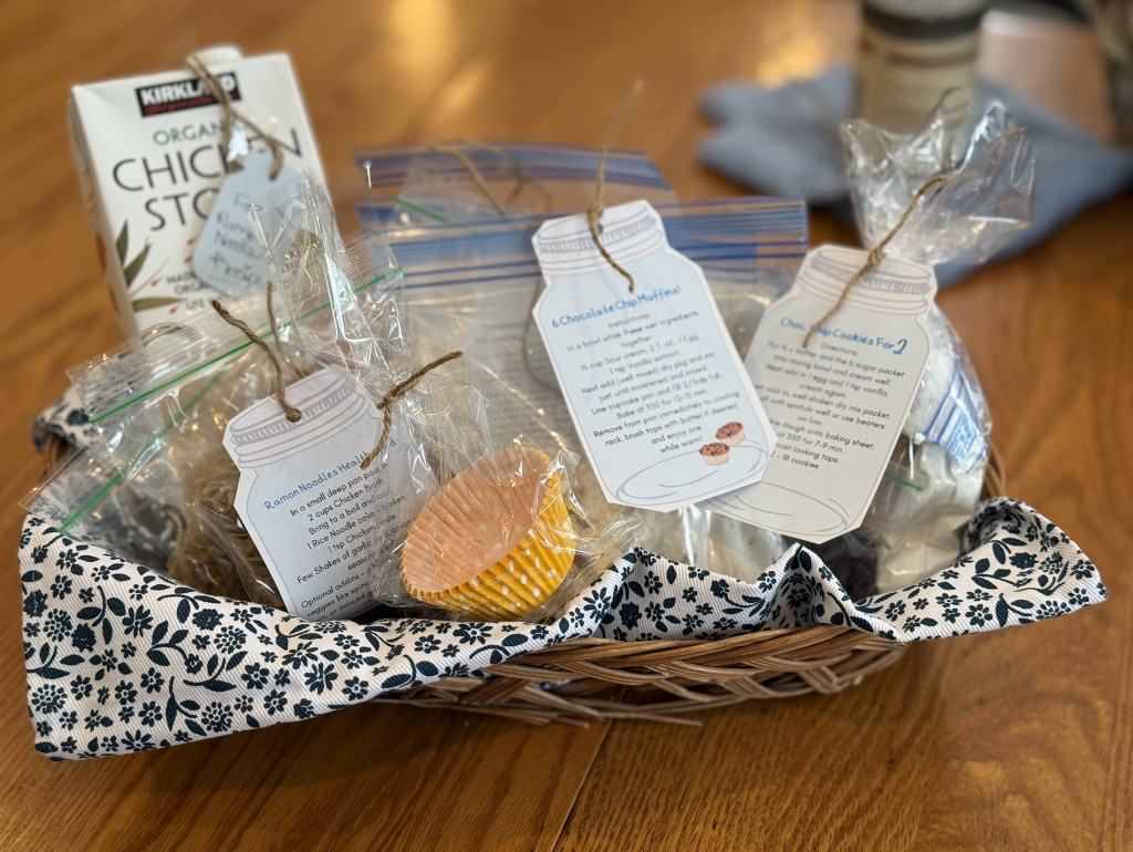ingredients mix basket